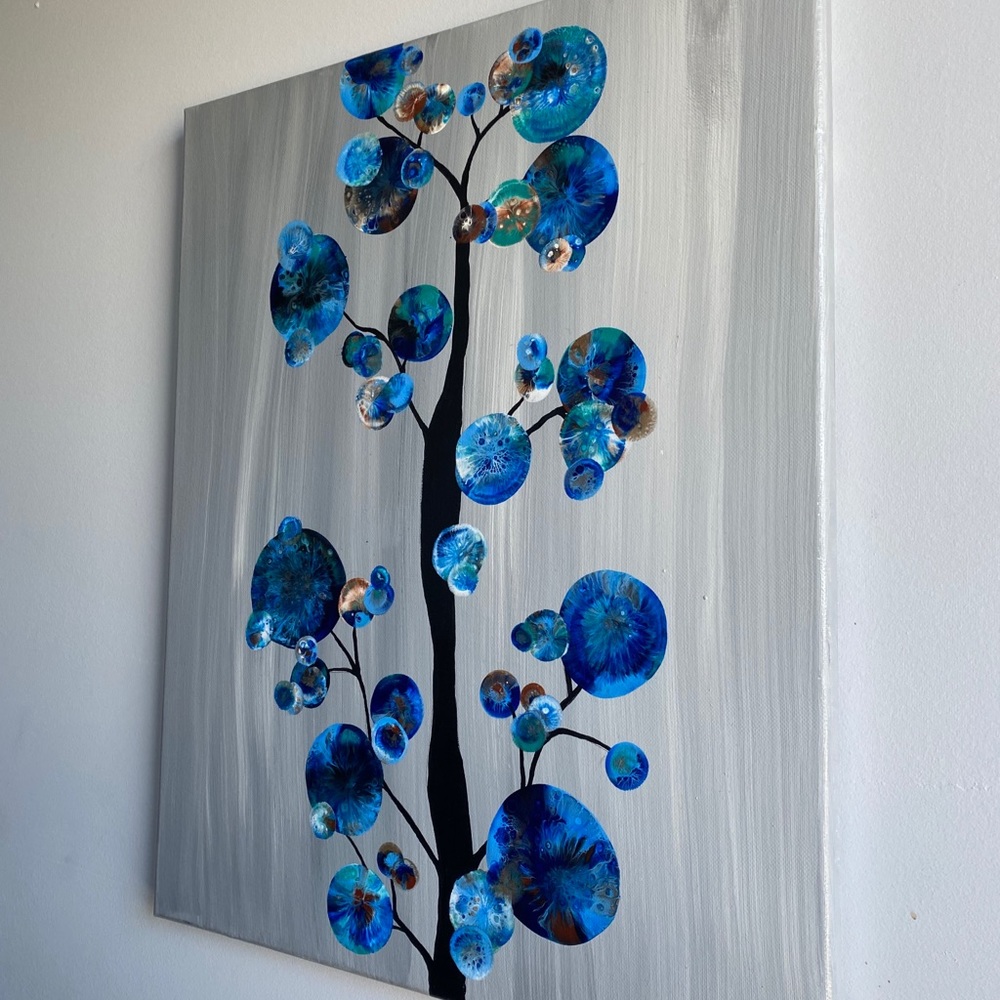 Handmade Acrylic Canvas Painting 100%Cotton Canvas